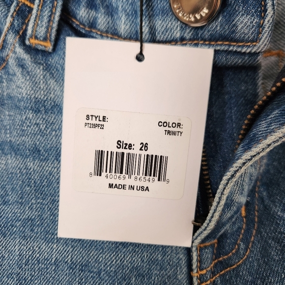 NWT Brandon Maxwell | Scooped Waist Straight Leg Jeans in Trinity Wash - Size 26 - Picture 13 of 13